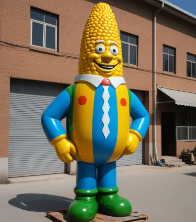 Fiberglass Corn Statues Sculptures For Sale – custom retail display image 26