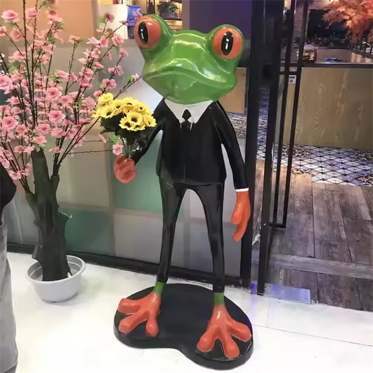 Frog Toad Statues, Figurines Sculptures For Garden | FRP – custom retail display image 5