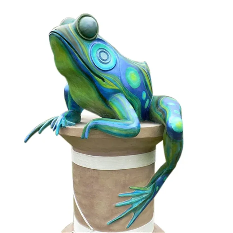 Fiberglass Frog Statues2 (1) Frog Toad Statues, Figurines Sculptures For Garden | FRP – custom retail display image 16