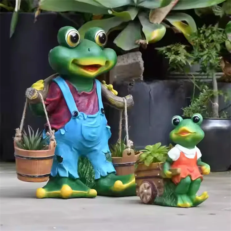 Fiberglass Frog Statues2 (2) Frog Toad Statues, Figurines Sculptures For Garden | FRP – custom retail display image 15