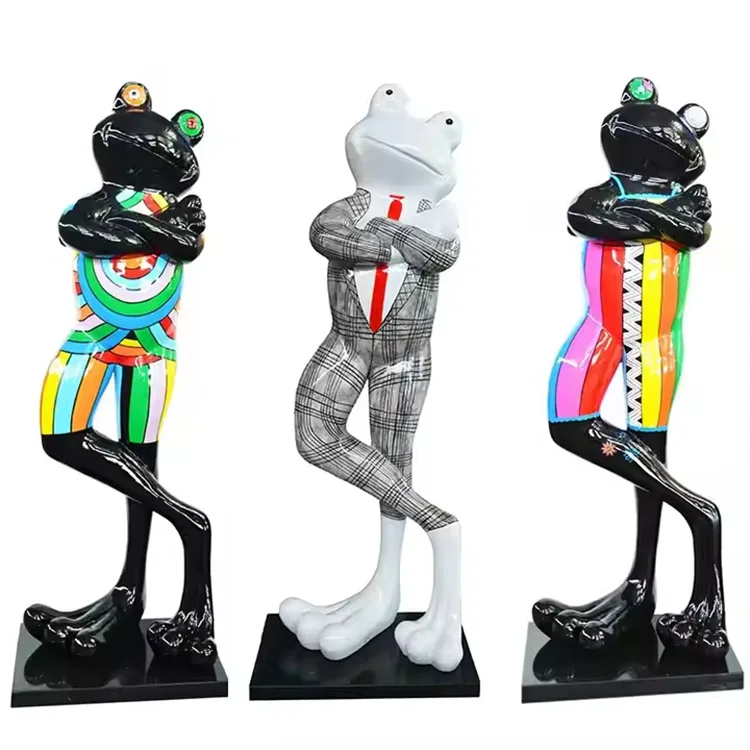 Fiberglass Frog Statues2 (3) Frog Toad Statues, Figurines Sculptures For Garden | FRP – custom retail display image 17