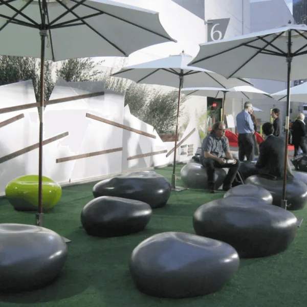 Fiberglass Pebble Seat (9) Fiberglass Pebble Seat | FRP Stone Seat For Indoor Outdoor – custom retail display image 25
