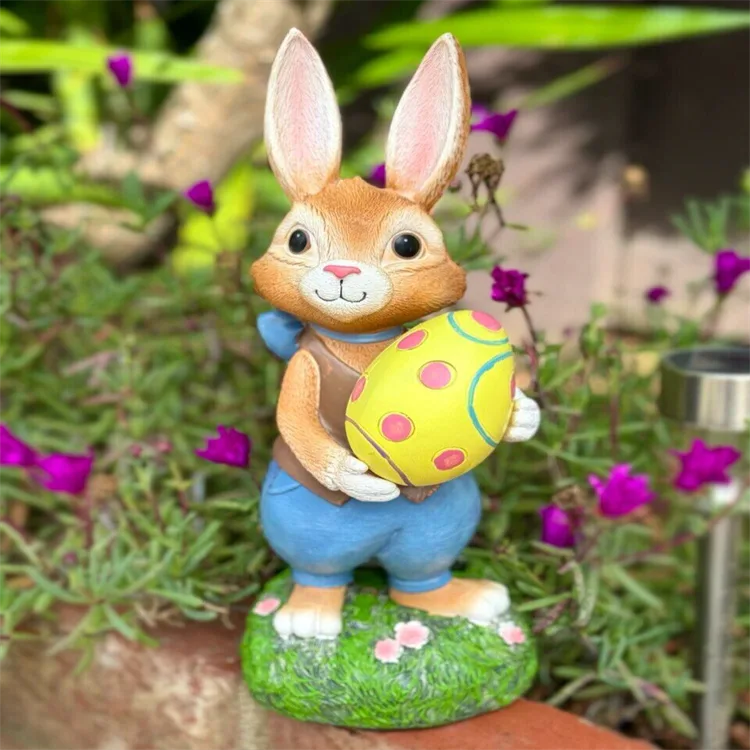Large Rabbits Bunny Sculptures For Garden | Fiberglass – custom retail display image 54