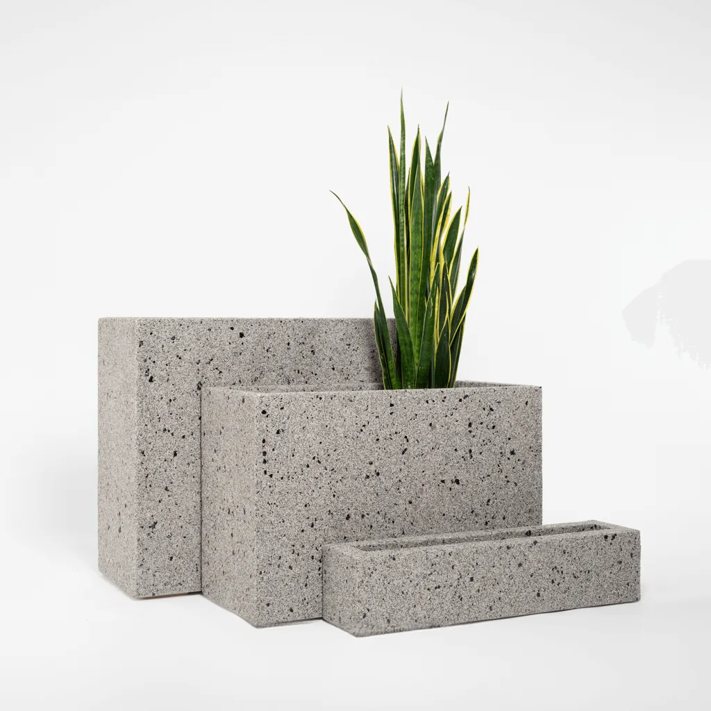 Fiberglass Rectangular Planters Pots | Large Tall – custom retail display image 10