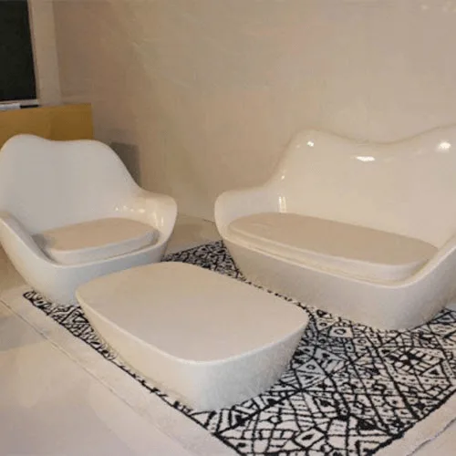 Fiberglass Sofa | FRP Lobby Seating, Chairs Benches – custom retail display image 2