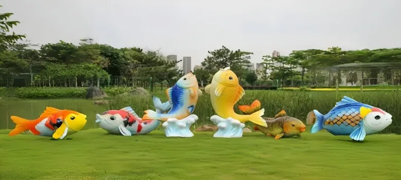 Fish Sculpture (2) Life Size Fish Sculptures Statues For Sale – custom retail display image 14