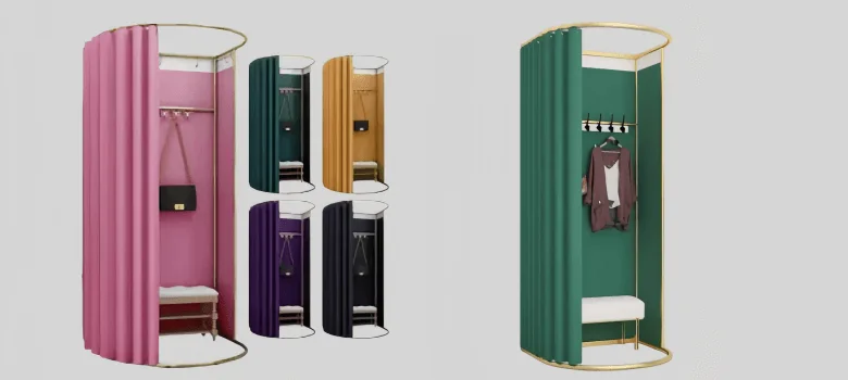 Fitting Room for Sale | Boutique Dressing Room with Mirrors – custom retail display image 2