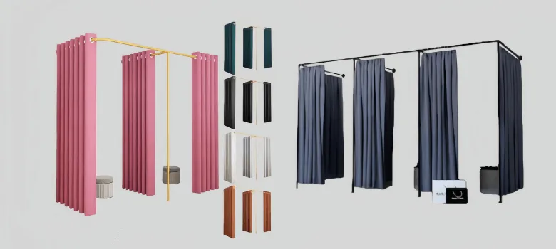 Fitting Room for Sale | Boutique Dressing Room with Mirrors – custom retail display image 3