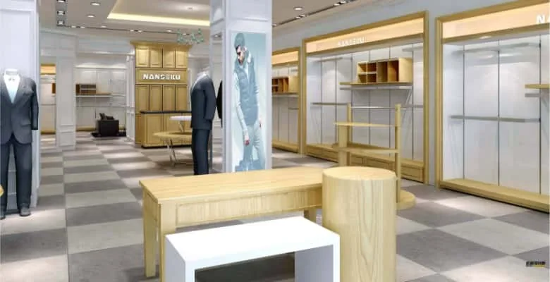 Clothing Store Design, Layout Interior Decoration – custom retail display image 25