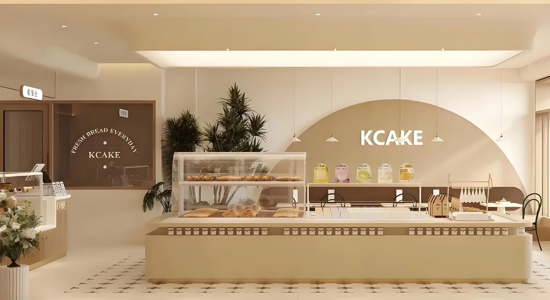 Restaurant Design | Custom Food Shop Displays Counters – Luxury Bakery Shop Interior Design image 11