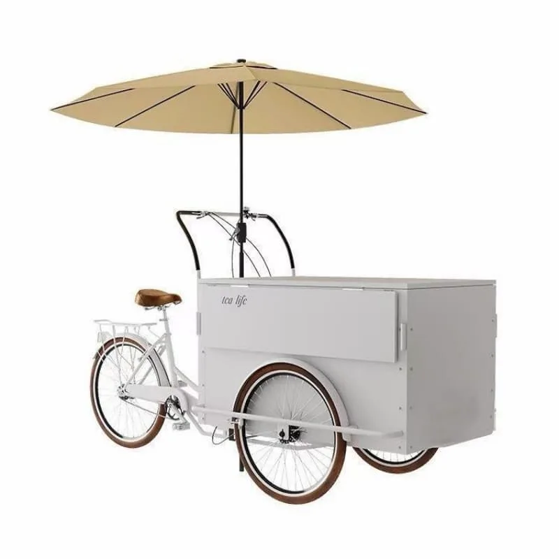 Food Bike For Sale | Ice Cream Coffee Bike – custom retail display image 26