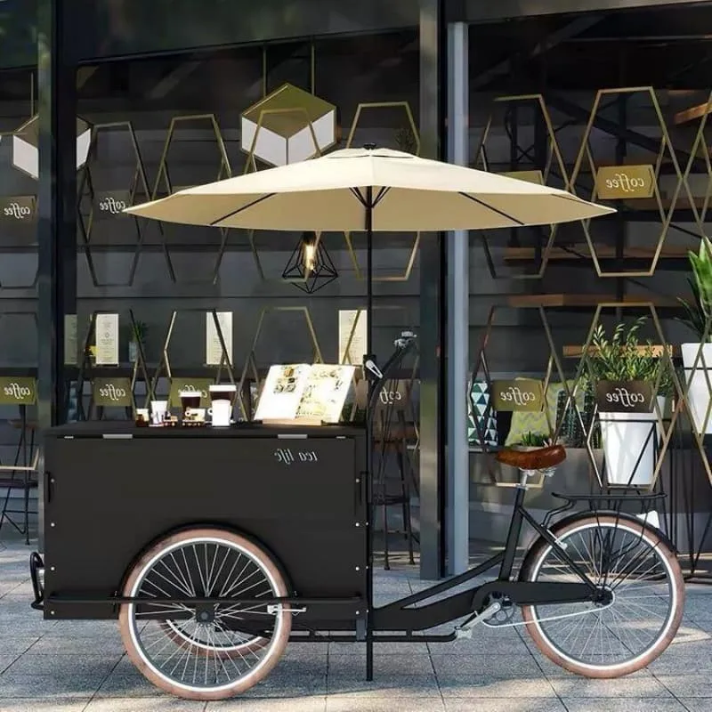 Food Bike For Sale | Ice Cream Coffee Bike – custom retail display image 21