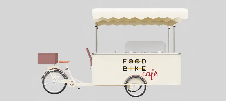 Food Bike For Sale | Ice Cream Coffee Bike – custom retail display image 35