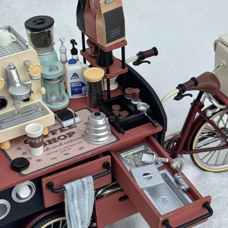 Food Bike For Sale | Ice Cream Coffee Bike – custom retail display image 13