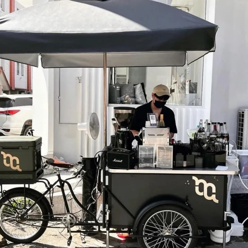 Food Bike For Sale | Ice Cream Coffee Bike – custom retail display image 9