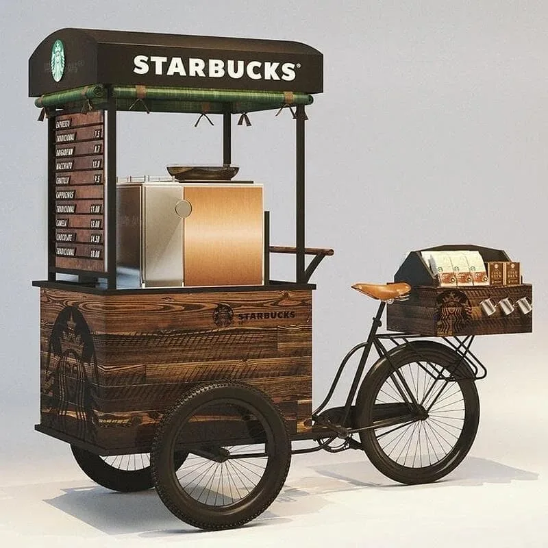 Food Bike For Sale | Ice Cream Coffee Bike – custom retail display image 6