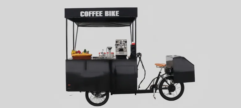 Food Bike For Sale | Ice Cream Coffee Bike – custom retail display image 36