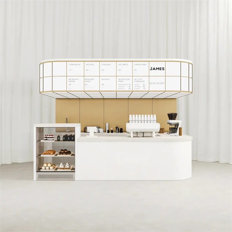 Bakery Kiosk | Custom Pastry Bread Kiosk For Sale – Wooden Bakery Kiosk for Mall Food Court image 12