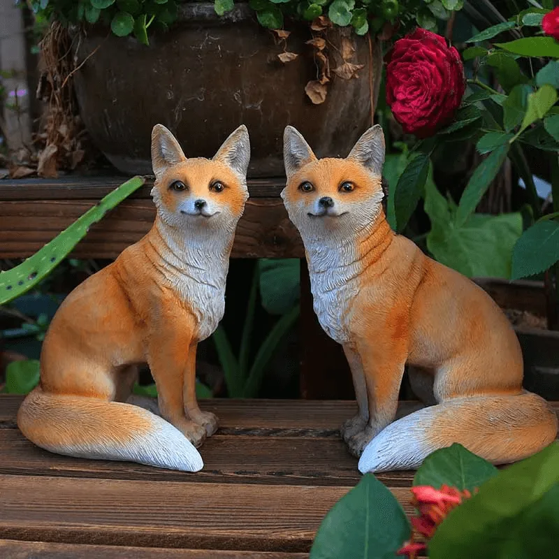 Fox Sculptures, Statues Figurines For Sale | Garden Decor – custom retail display image 1