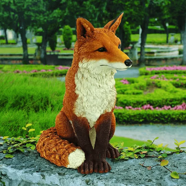 Fox Sculptures, Statues Figurines For Sale | Garden Decor – custom retail display image 2