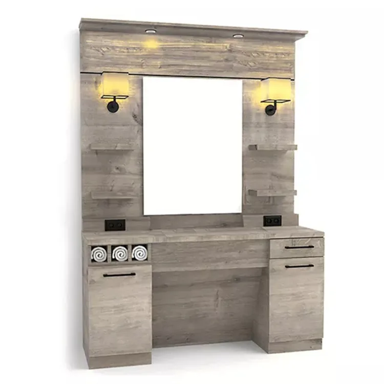 Free Standing Beauty Hair Salon Styling Stations – custom retail display image 4
