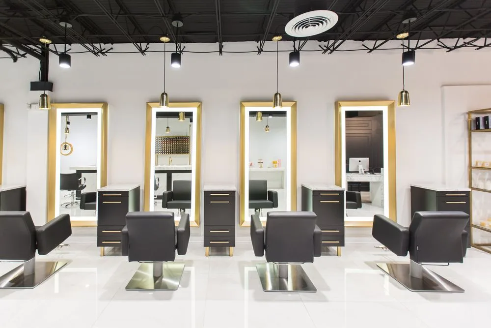 Free Standing Beauty Hair Salon Styling Stations – custom retail display image 42