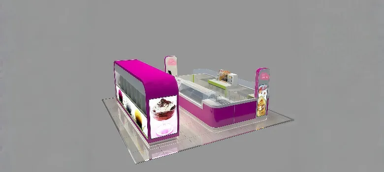 Frozen Yogurt Kiosk – custom retail display image 11