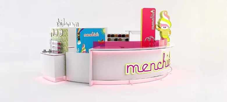 Frozen Yogurt Kiosk – custom retail display image 12