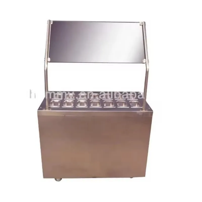 Frozen Yogurt Topping Bar Refrigerator For Sale – custom retail display image 13