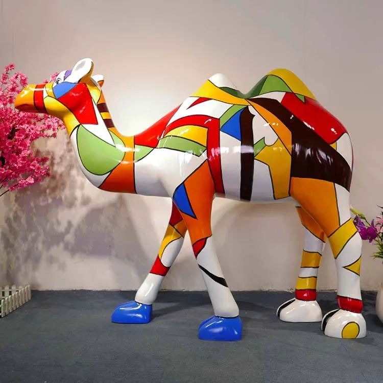 Giraffe Statues Sculptures | FRP African Wildlife Statues – custom retail display image 29