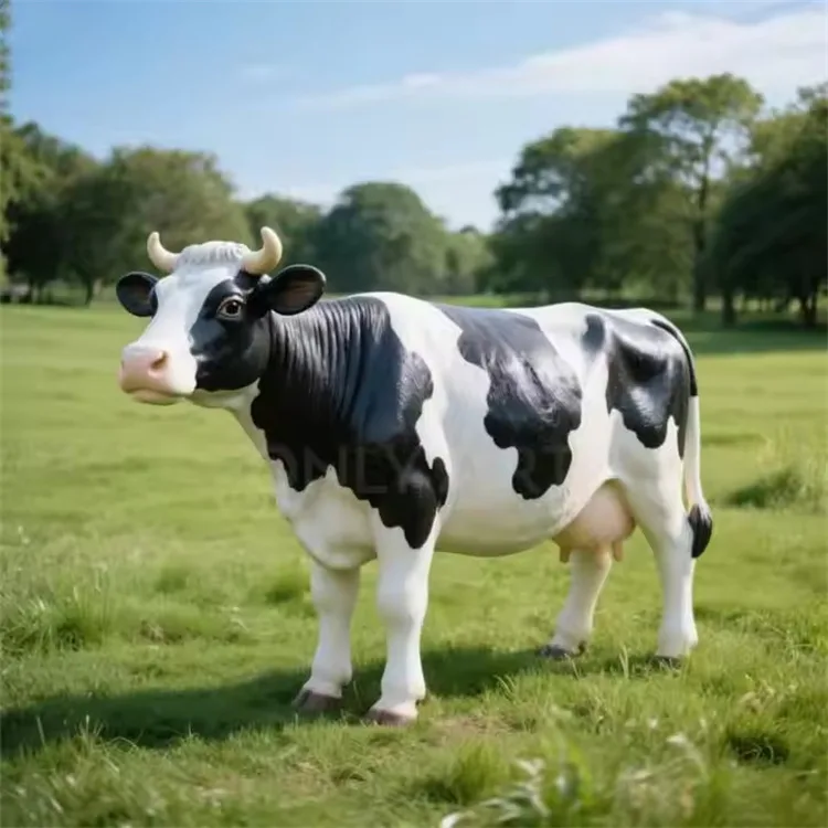 Frp Cattle Sculptures2 (1) Life Size Bulls Cows Statues For Sale | Frp Cattle Sculptures – custom retail display image 5