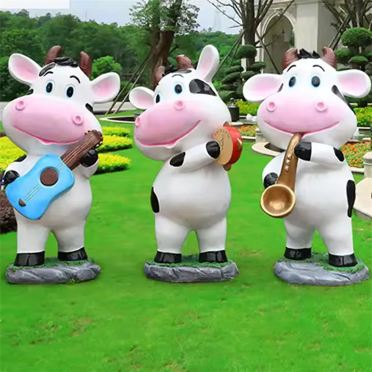 Frp Cattle Sculptures2 (3) Life Size Bulls Cows Statues For Sale | Frp Cattle Sculptures – custom retail display image 7