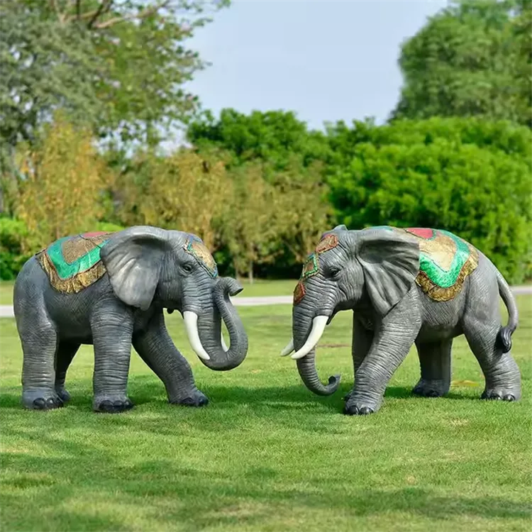FRP Elephants Statues, Sculptures Ornaments | Outdoor – custom retail display image 5
