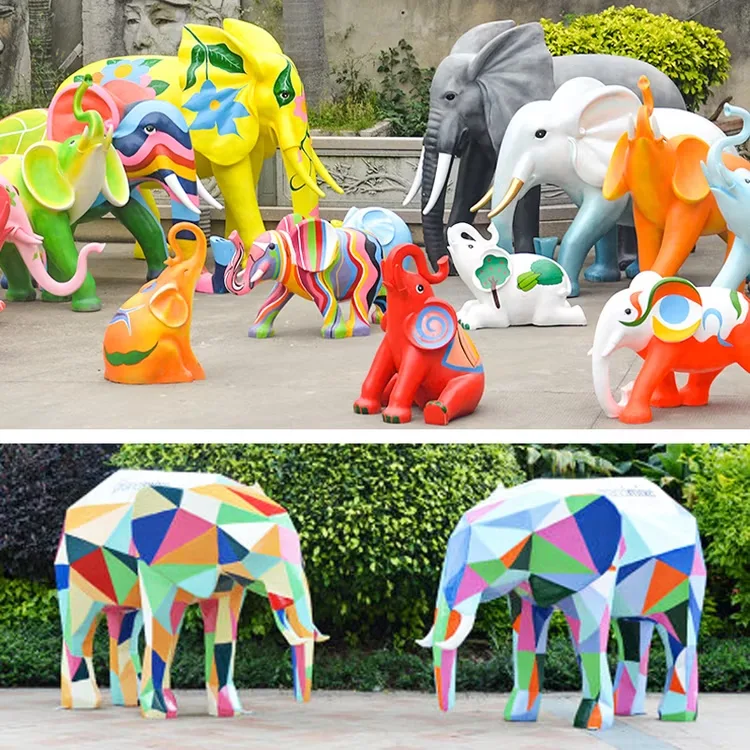 FRP Elephants Statues2 (3) FRP Elephants Statues, Sculptures Ornaments | Outdoor – custom retail display image 57
