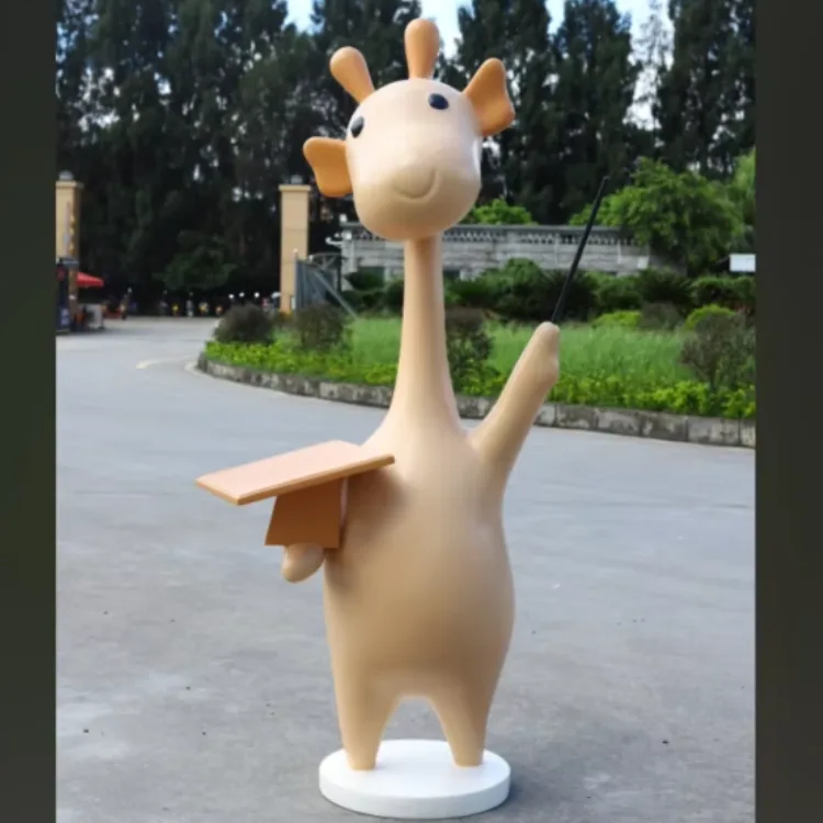 Giraffe Statues Sculptures | FRP African Wildlife Statues – custom retail display image 3
