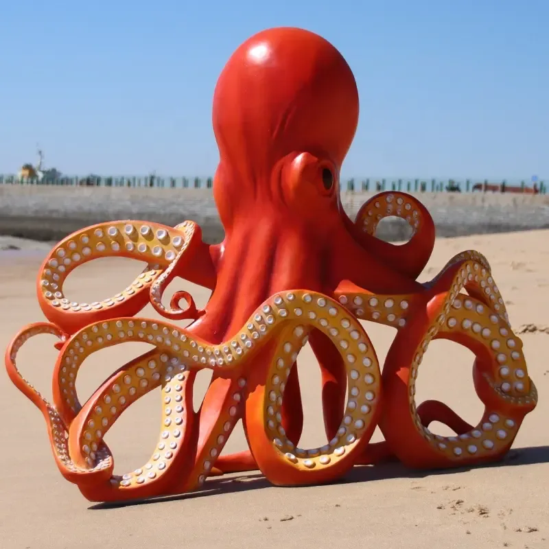 Octopus Sculpture For Sale | Frp Sea Life Statues – custom retail display image 5
