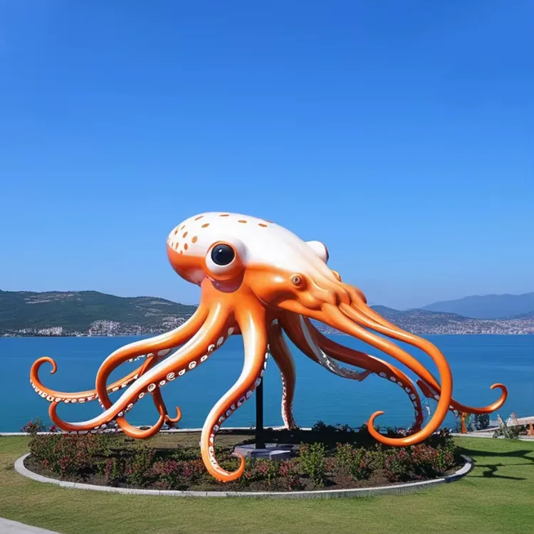 Octopus Sculpture For Sale | Frp Sea Life Statues – custom retail display image 2