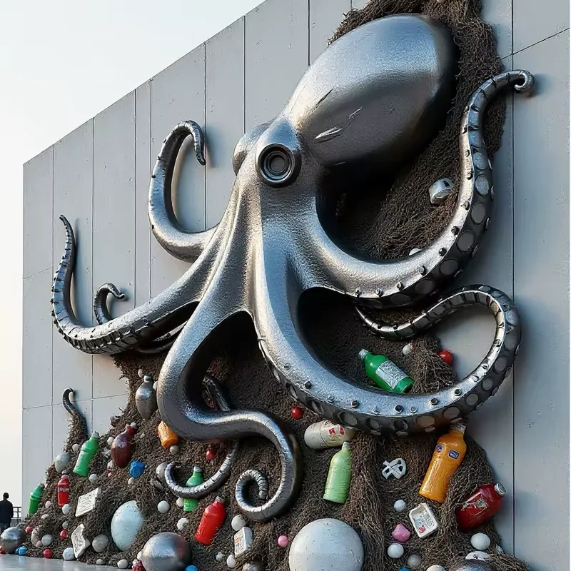 FRP Octopus Sculpture2 (3) Octopus Sculpture For Sale | Frp Sea Life Statues – custom retail display image 12