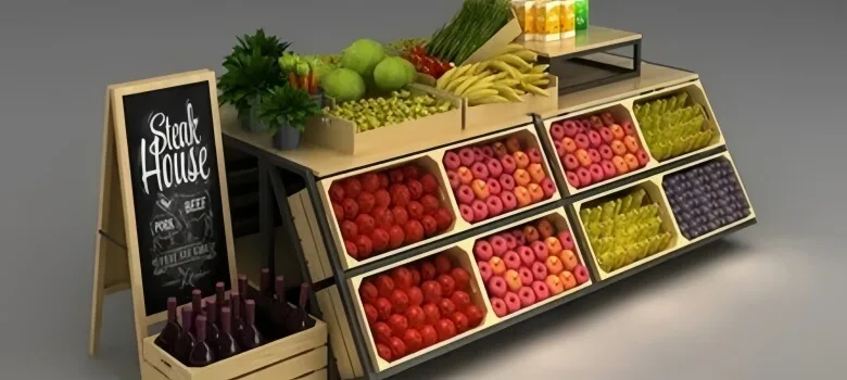 Fruit Vegetable Shop Displays | Custom Shelves, Racks Stands – custom retail display image 11