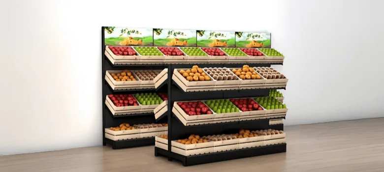 Fruit Vegetable Shop Displays | Custom Shelves, Racks Stands – custom retail display image 12