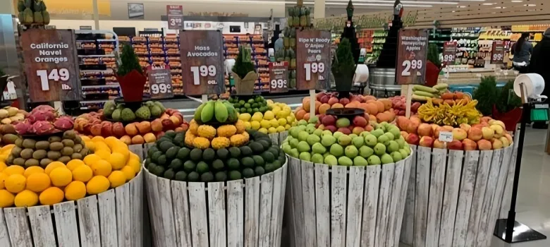 Fruit Vegetable Shop Displays | Custom Shelves, Racks Stands – custom retail display image 13