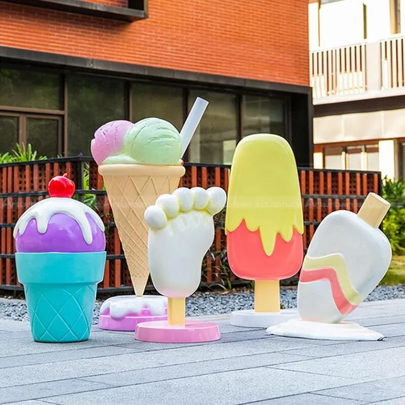 Gaint Ice Cream Props Statues | Fiberglass – custom retail display image 1