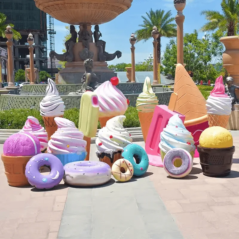 Gaint Ice Cream Props Statues | Fiberglass – custom retail display image 3
