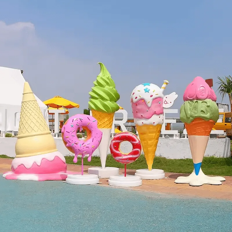 Gaint Ice Cream Props Statues | Fiberglass – custom retail display image 5