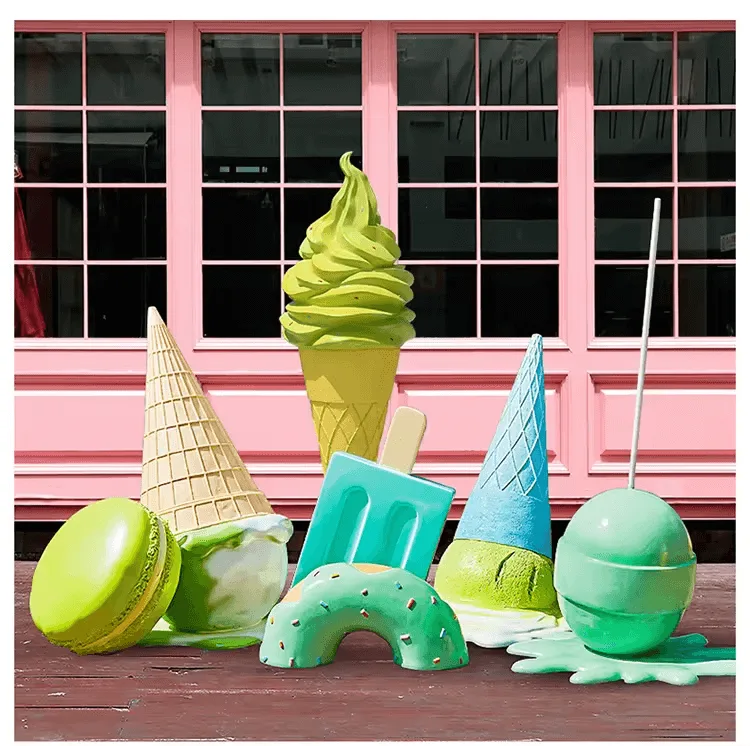 Gaint Ice Cream Props Statues | Fiberglass – custom retail display image 4