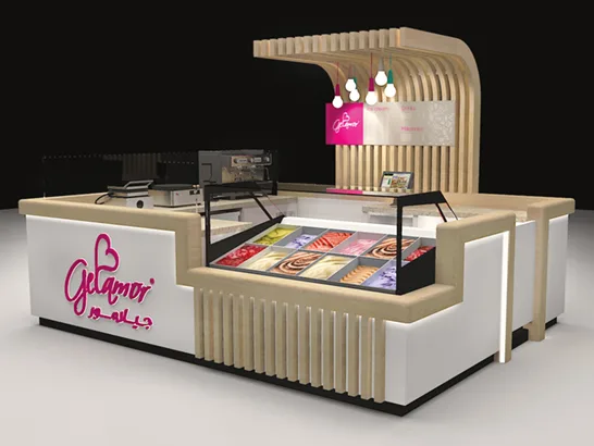 Ice Cream Kiosk – Bespoke Mall Cake Dessert Kiosk Build image 13