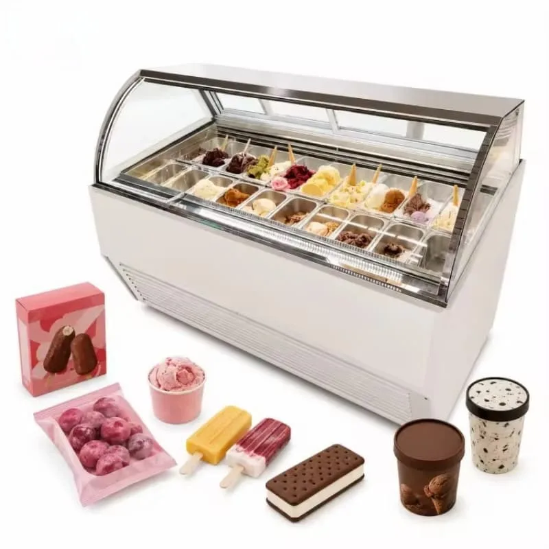 Gelato Ice Cream Display Cases | Display Freezer For Sale – custom retail display image 5