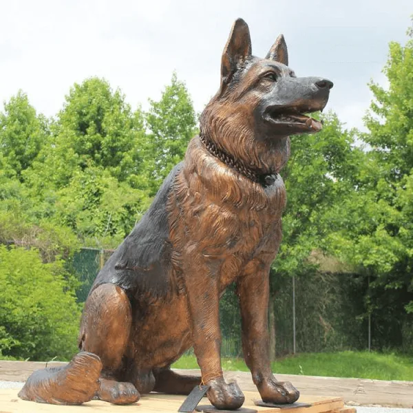 German Shepherd Statues (10) German Shepherd Statues Sculpture | Large Outdoor – custom retail display image 7