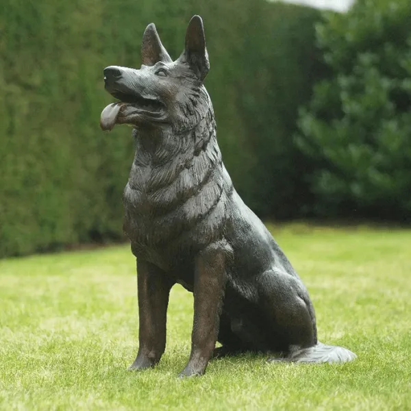 German Shepherd Statues (7) German Shepherd Statues Sculpture | Large Outdoor – custom retail display image 8