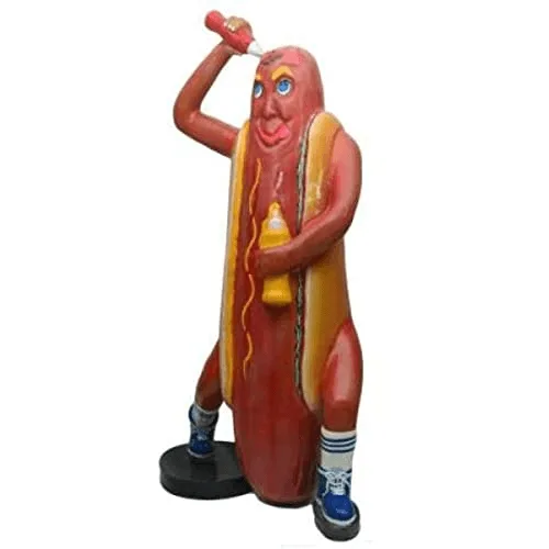 Giant Hot Dog Statues For Sale | Custom Fiberglass Sculptures – custom retail display image 3